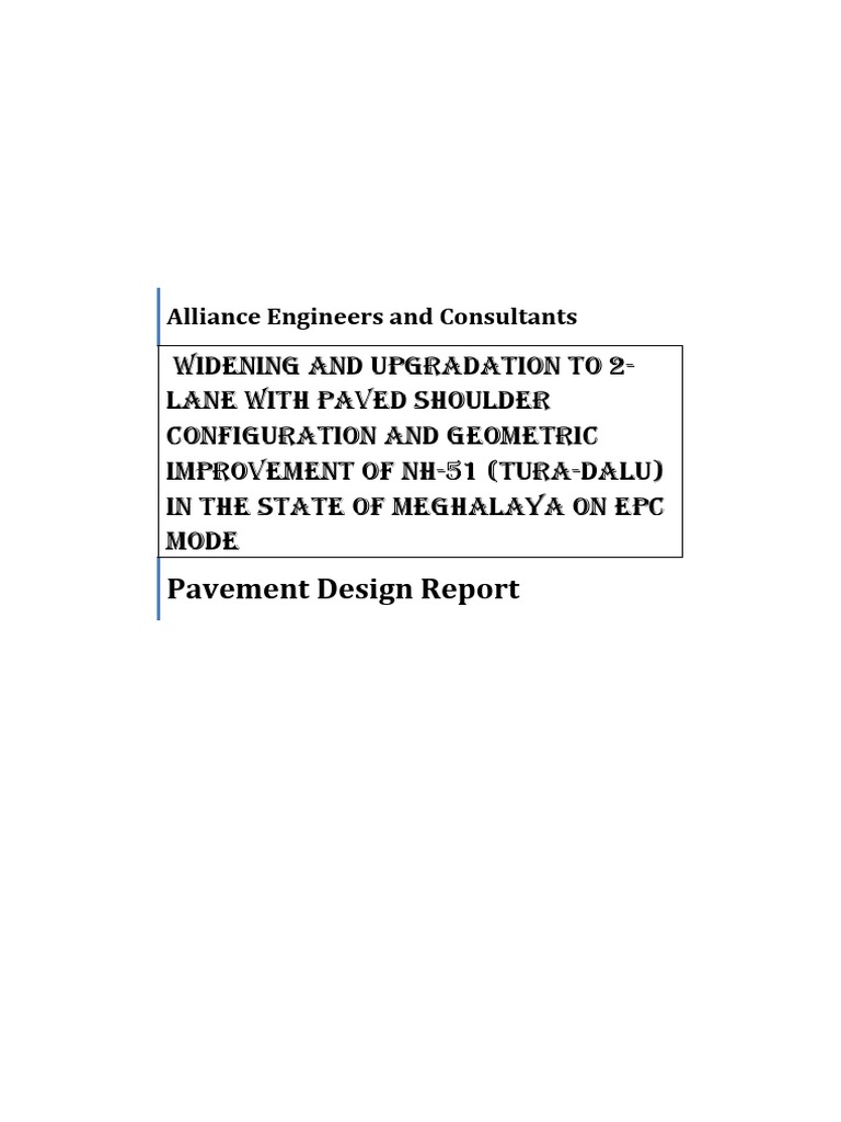 Pavement Design Report | PDF | Road Surface | Lime (Material)
