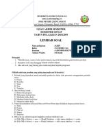 Lembar Soal: Ujian Akhir Semester Semester Genap TAHUN PELAJARAN 2018/2019