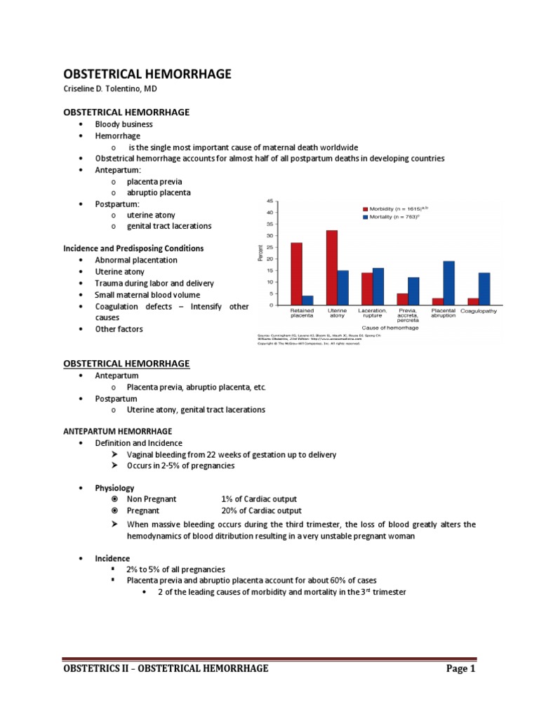 Hemorrhage OB | PDF | Childbirth | Uterus