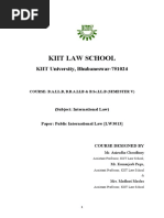 Public International Law Syllabus