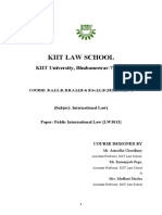 Public International Law Syllabus