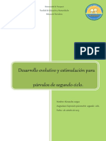 Desarrollo Evolutivo y Estimulación para Párvulos de Segundo Ciclo