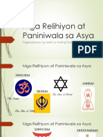 Mga Relihiyon at Paniniwala Sa Asya