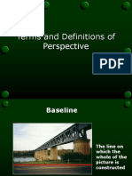 Terms and Definitions of Perspective