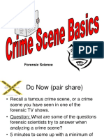Crime Scene Basics Ppt