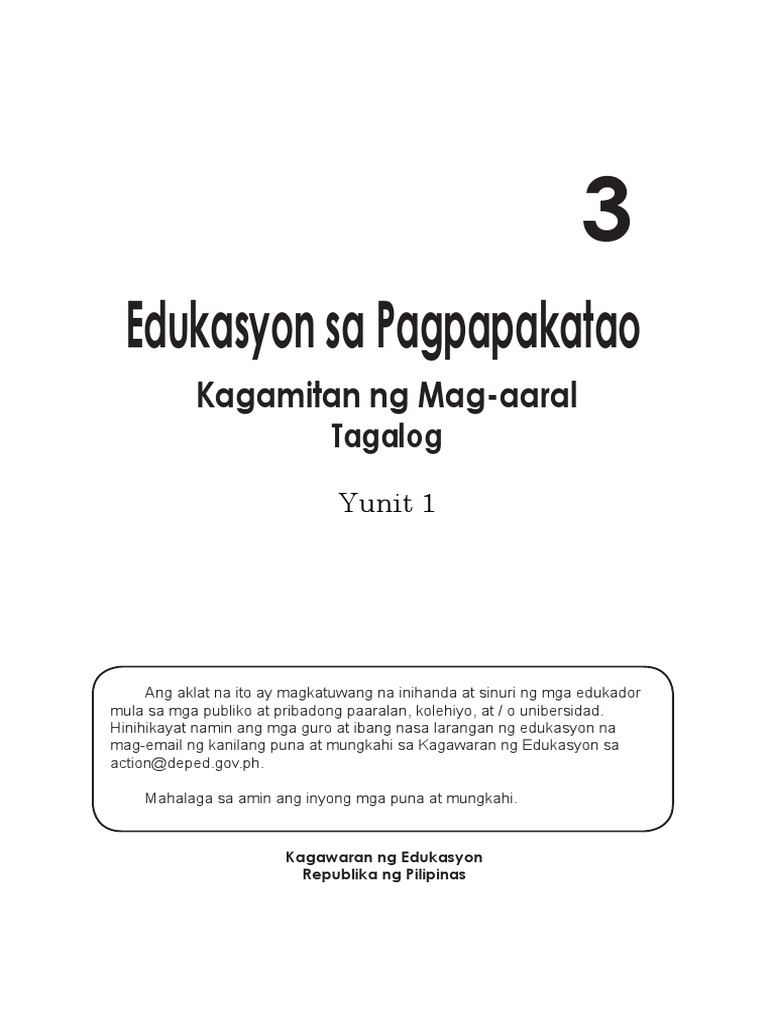 ESP Grade 3 Tagalog - Final PDF | PDF