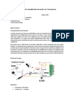 Amplificador de Audio con Transistores y Mosfet