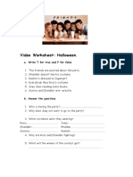 Video Worksheet: Halloween.: A. Write T For True and F For False