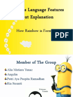 Analysis Language Features Text Explanation: How Rainbow Is Formed?