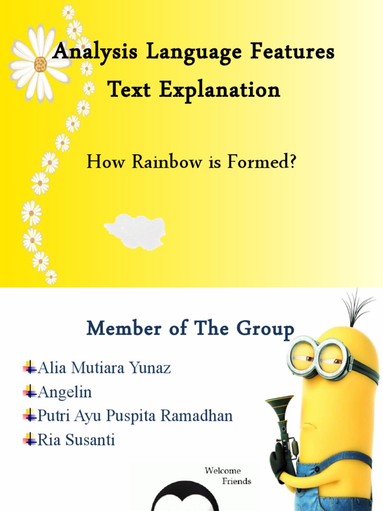 Analysis Language Features Text Explanation: How Rainbow Is Formed ...