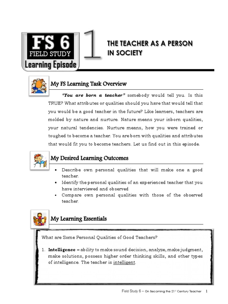 Personal Qualities of Effective Teachers | PDF | Philosophy Of ...