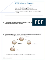 Potential and Kinetic Energy Worksheet-1452167475