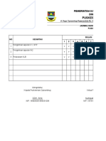 Jadwal Kegiatan Program Surveilans