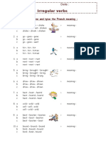 Irregular Verbs Test n2 Tests 51543