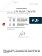 Constancia de aseguramiento para 10 trabajadores