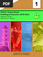 Mother Tongue-Based Multilingual Education (MTB-MLE) : Teacher's Guide