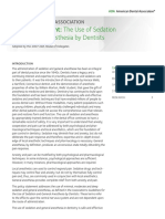 And General Anesthesia by Dentists: Policy Statement: The Use of Sedation