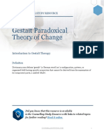 Gestalt Paradoxical Theory of Change: Counselling Study Resource