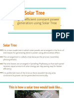 Solar Tree: Highly Efficient Constant Power Generation Using Solar Tree