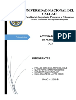 Actividad de Agua en Alimentos