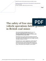 The Safety of Free Steered Vehicle Operations Below Ground in British Coal Mines PDF