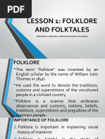 Folklore and Folktales