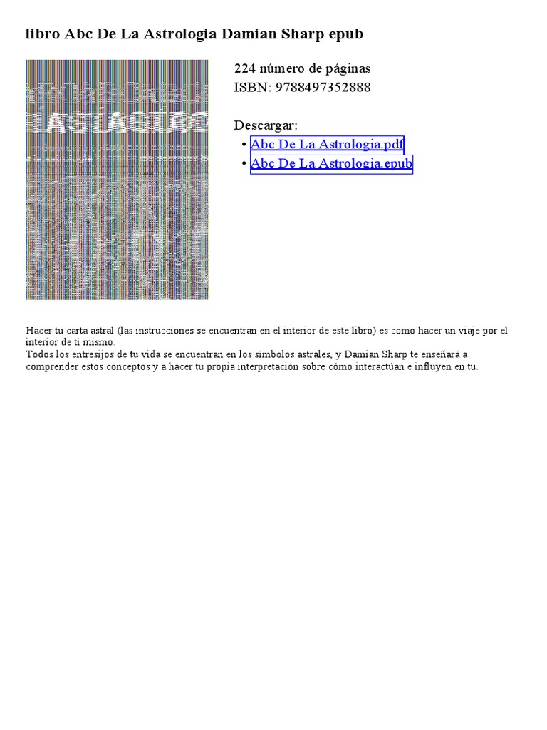 Abc de la Astrología de Damian Sharp | PDF