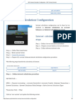 SAP Interest Calculation Configuration PDF