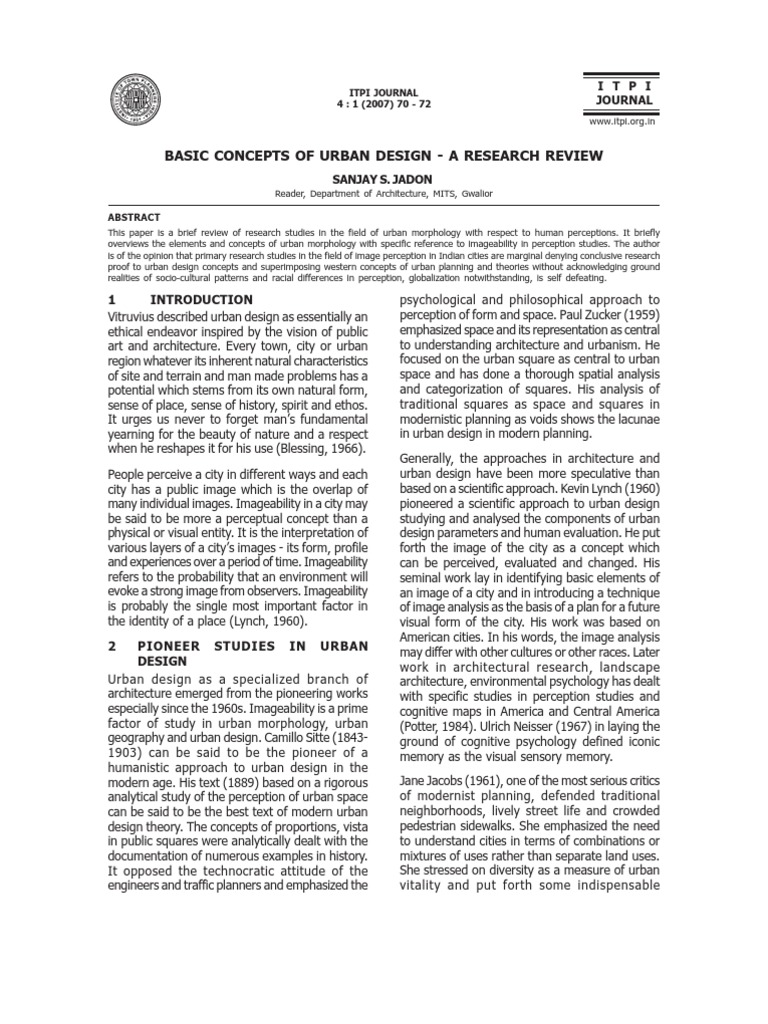 Urban Design Concepts and Perception | PDF | Urban Design | Perception