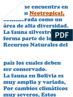 Bolivia Se Encuentra en La Región Neotropical