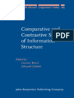 Comparative and Contrastive Studies of Information Structure PDF