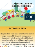 Growth and Development of Pre-School Children