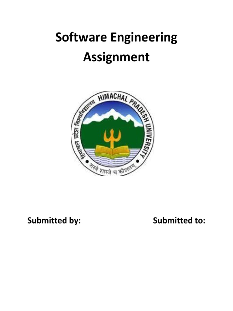 Software Engineering Assignment: Submitted By: Submitted To | PDF