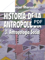 Historia de La Antropologia Vol 3