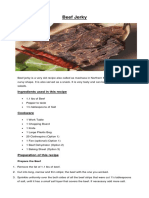 Beef Jerky: Ingredients Used in This Recipe