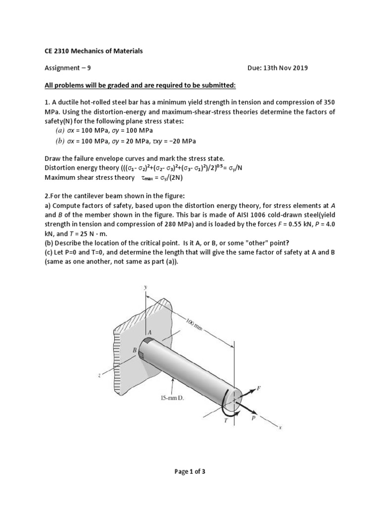 Mechanics of Material | PDF | Strength Of Materials | Buckling