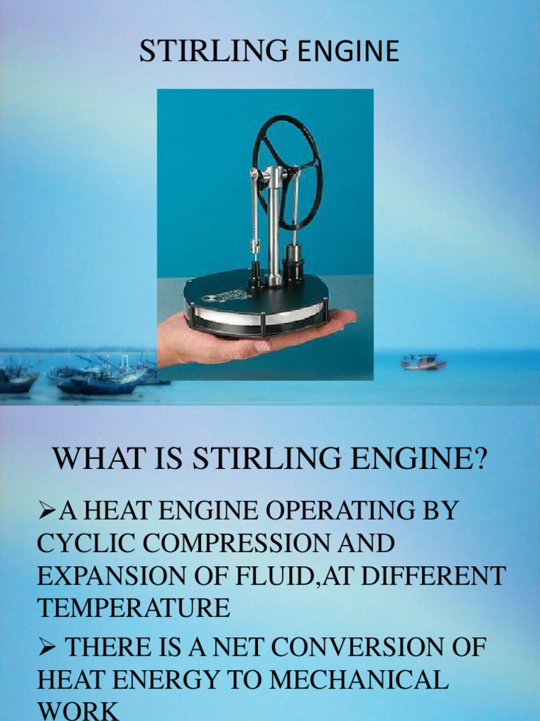 Stirling Engine | PDF | Technology & Engineering