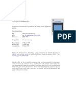 Comparison of Formulas For Drag Coefficient and Settling Velocity of Spherical Particles PDF