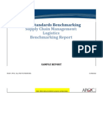 Open Standards Benchmarking: Supply Chain Management: Logistics Benchmarking Report