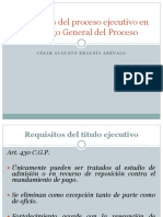 Procedimiento Ejecutivo en El CGP