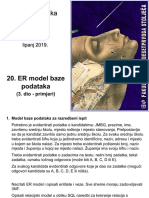 20 ER Model Baze Podataka 3 Dio - Prezentacija PDF