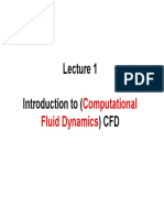 Introduction To CFD: Computational Fluid Dynamics