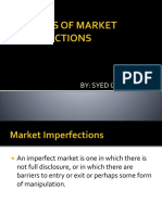 Sources of Market Imperfections