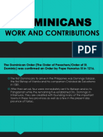 Dominicans: Work and Contributions