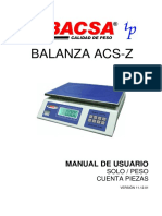 Manual balanza ASC-Z