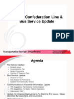 O-Train Confederation Line & Bus Service Update