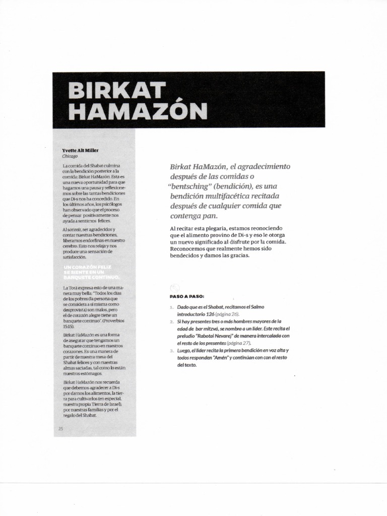 Birkat Hamazon PDF | PDF