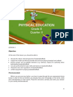 Physical Education: Grade 8 Quarter II