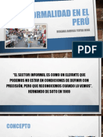 Informalidad en El Peru