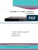 IPM6000 ISDB-T IP Mux Modulator User Manual